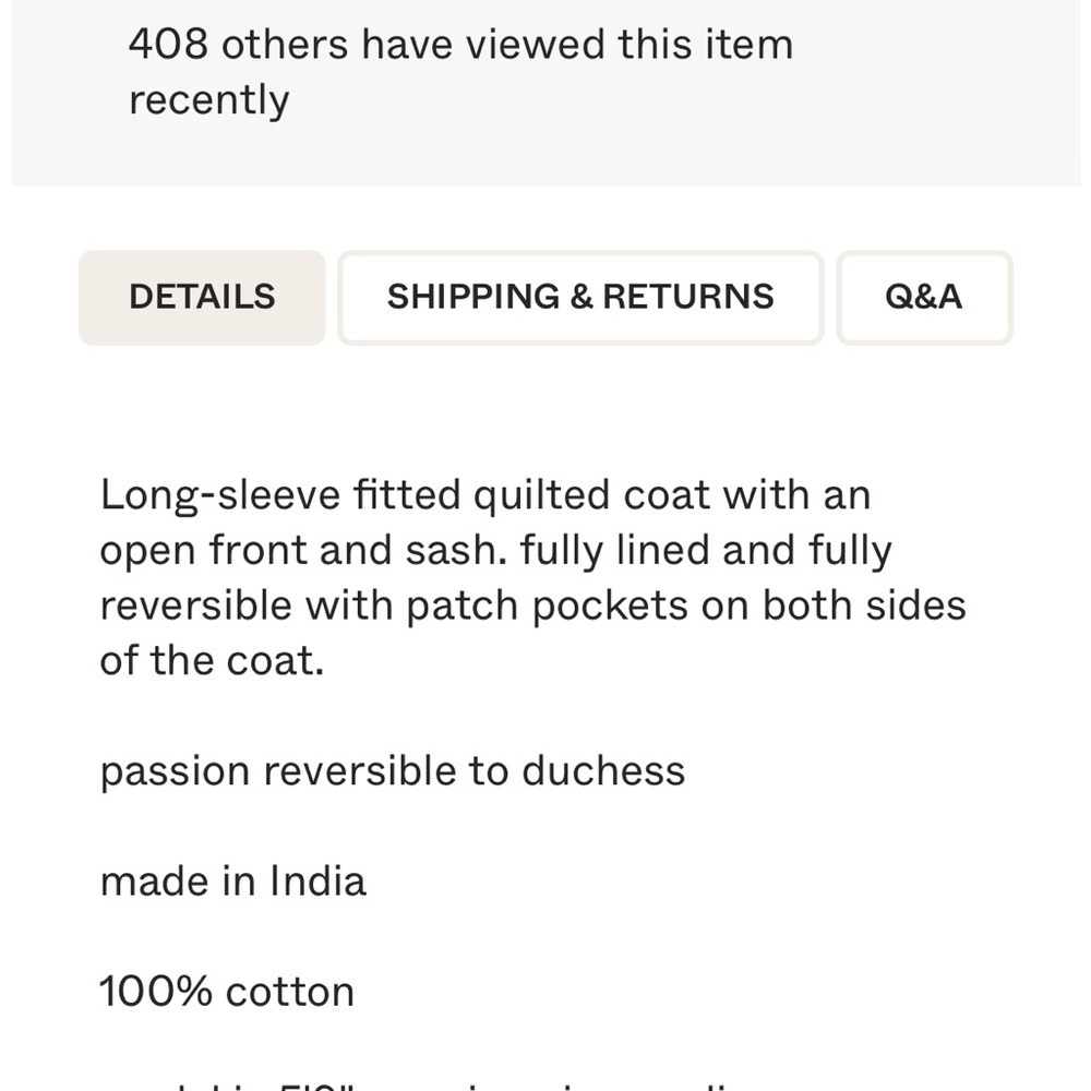 NWOT Ace & Jig Quilted Coat in Passion - Picture 11 of 12